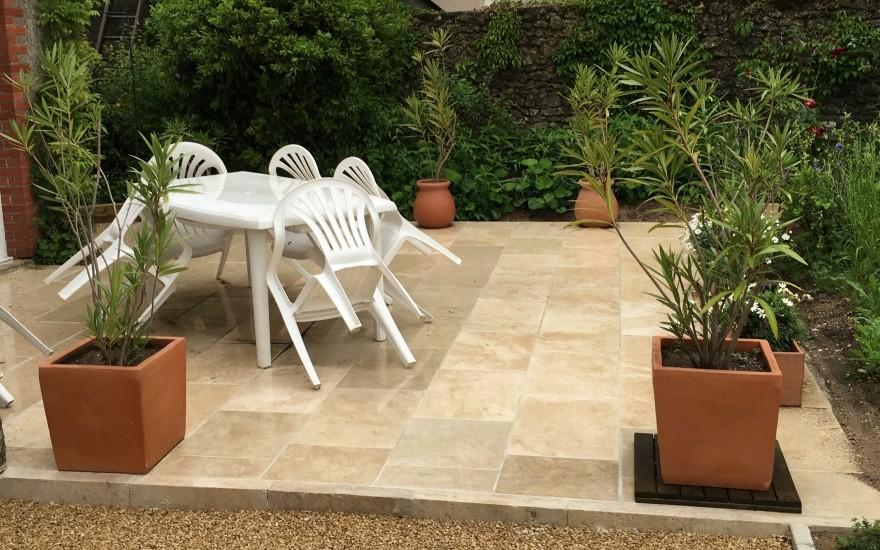 Cration Terrasse en pavage  Vineuil