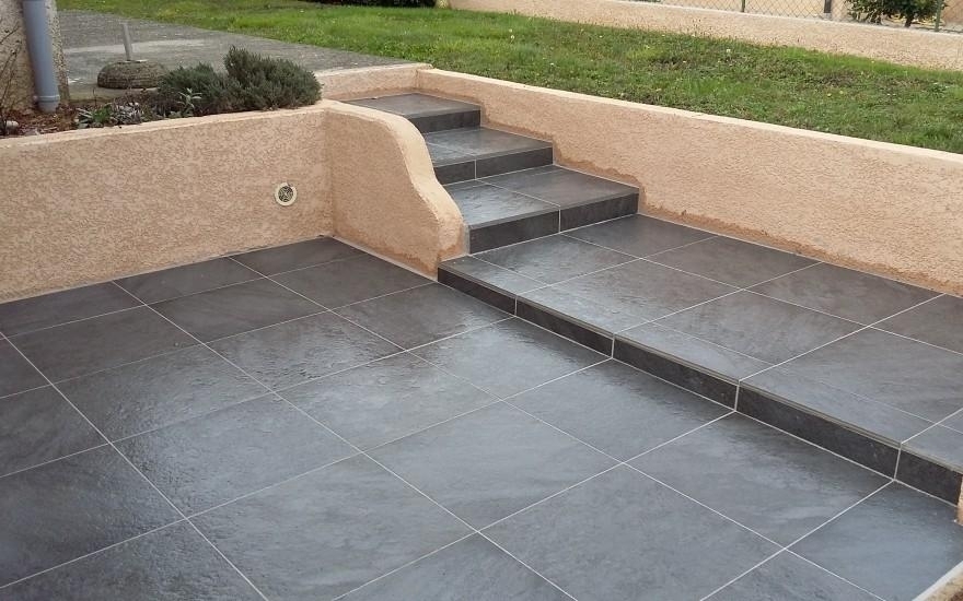 Cration Terrasse en dallage  Saint-Priest ralise le 30/04/2025