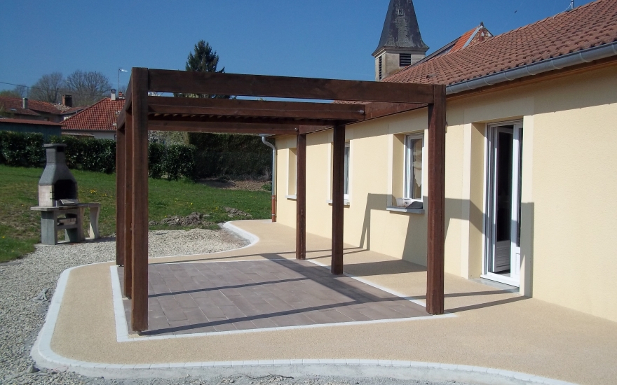 Ralisation Terrasse en Boib et Minralstar  Auzcourt conue le 30/04/2025
