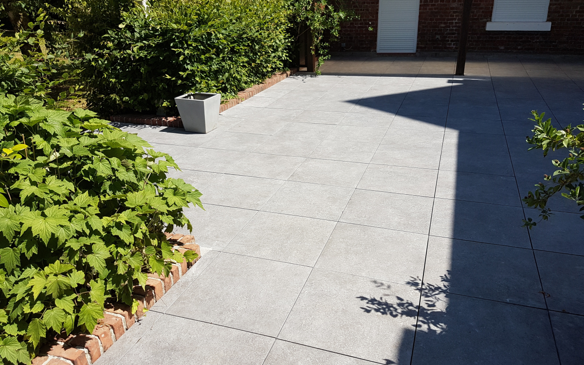 Cration Terrasse en dallage  Sailly-sur-la-Lys conue le 30/04/2025