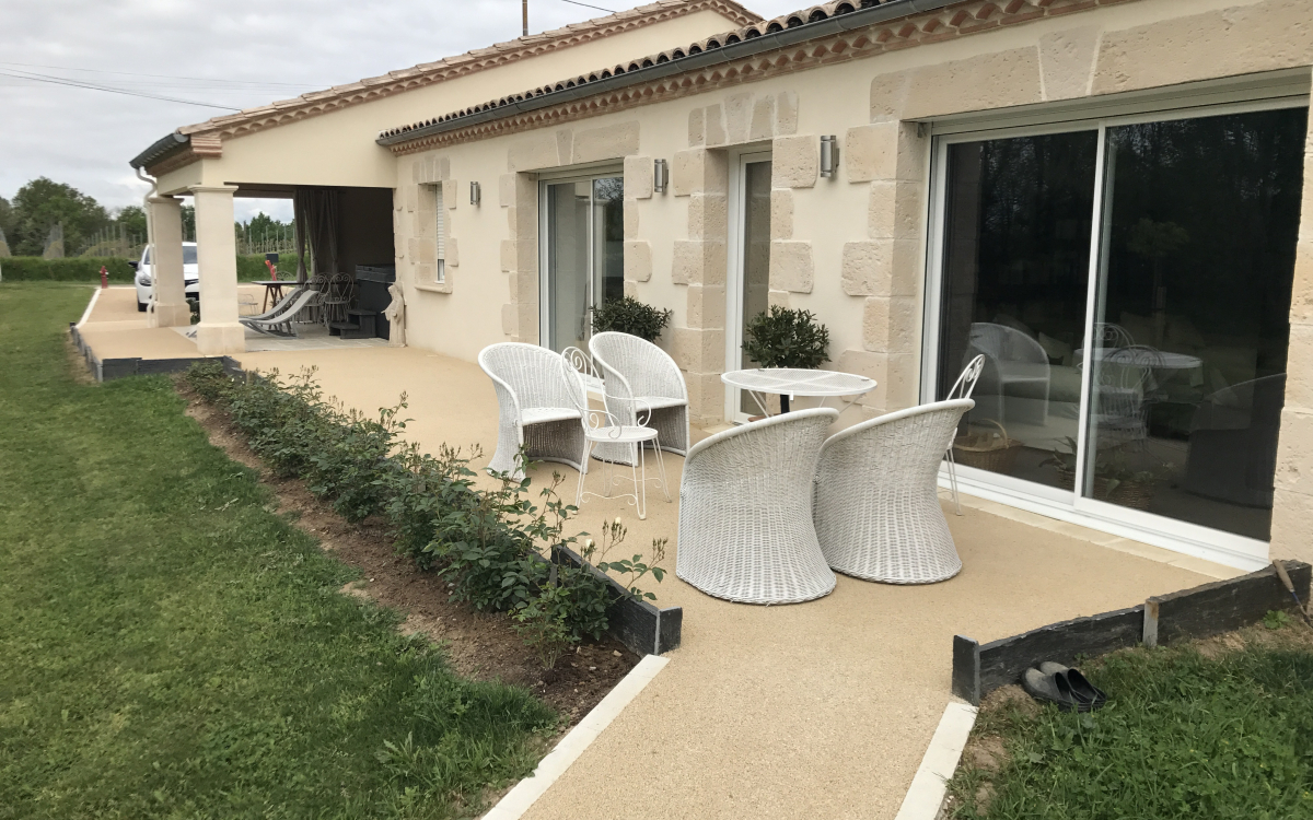 Ralisation Terrasse en Minralstar  Bergerac cre le 29/04/2024