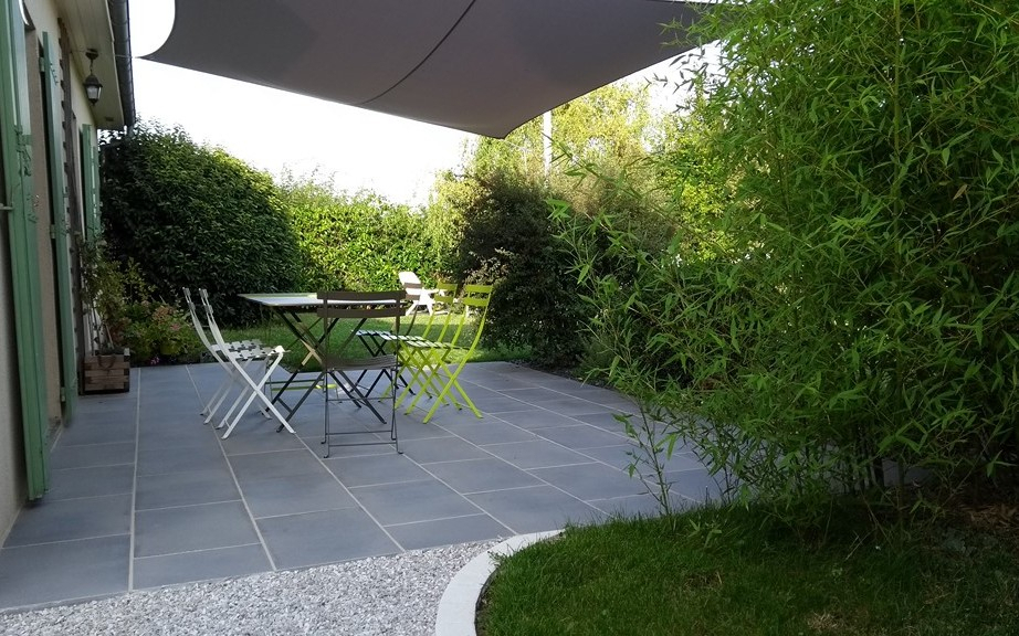 Cration Terrasse en dallage  Corbreuse ralise le 30/04/2025