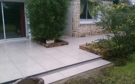 Ralisation Terrasse en dallage  Auray