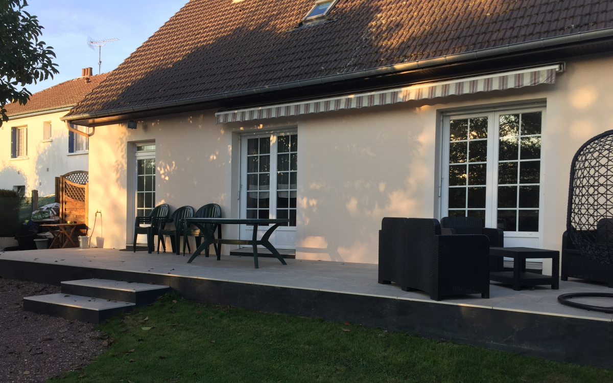 Ralisation Terrasse en dallage  Laval conue le 30/04/2025