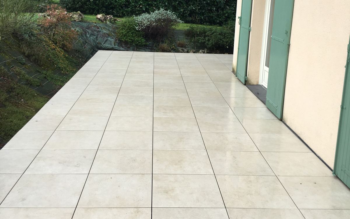 Cration Terrasse en dallage  Prigueux ralise le 28/12/2017