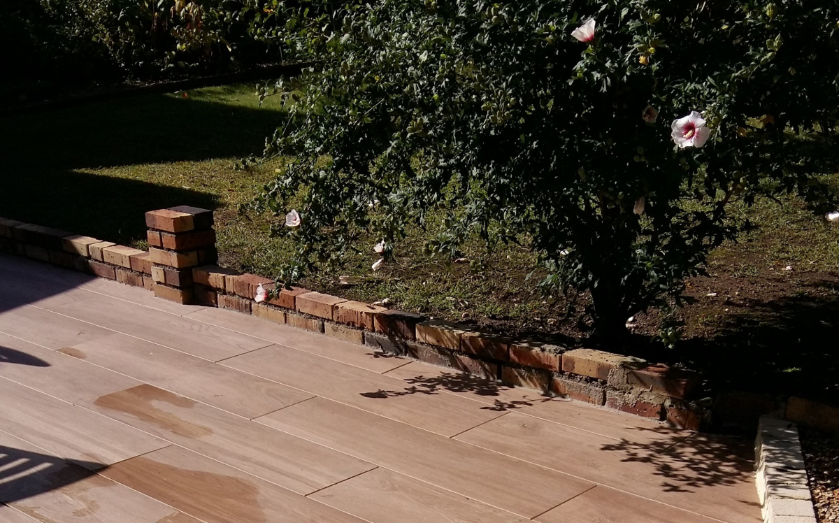 Cration Terrasse en dallage  Veneux-les-Sablons ralise le 28/12/2017