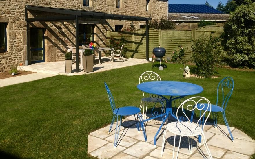 Cration Terrasse en dallage  Saint-Divy
