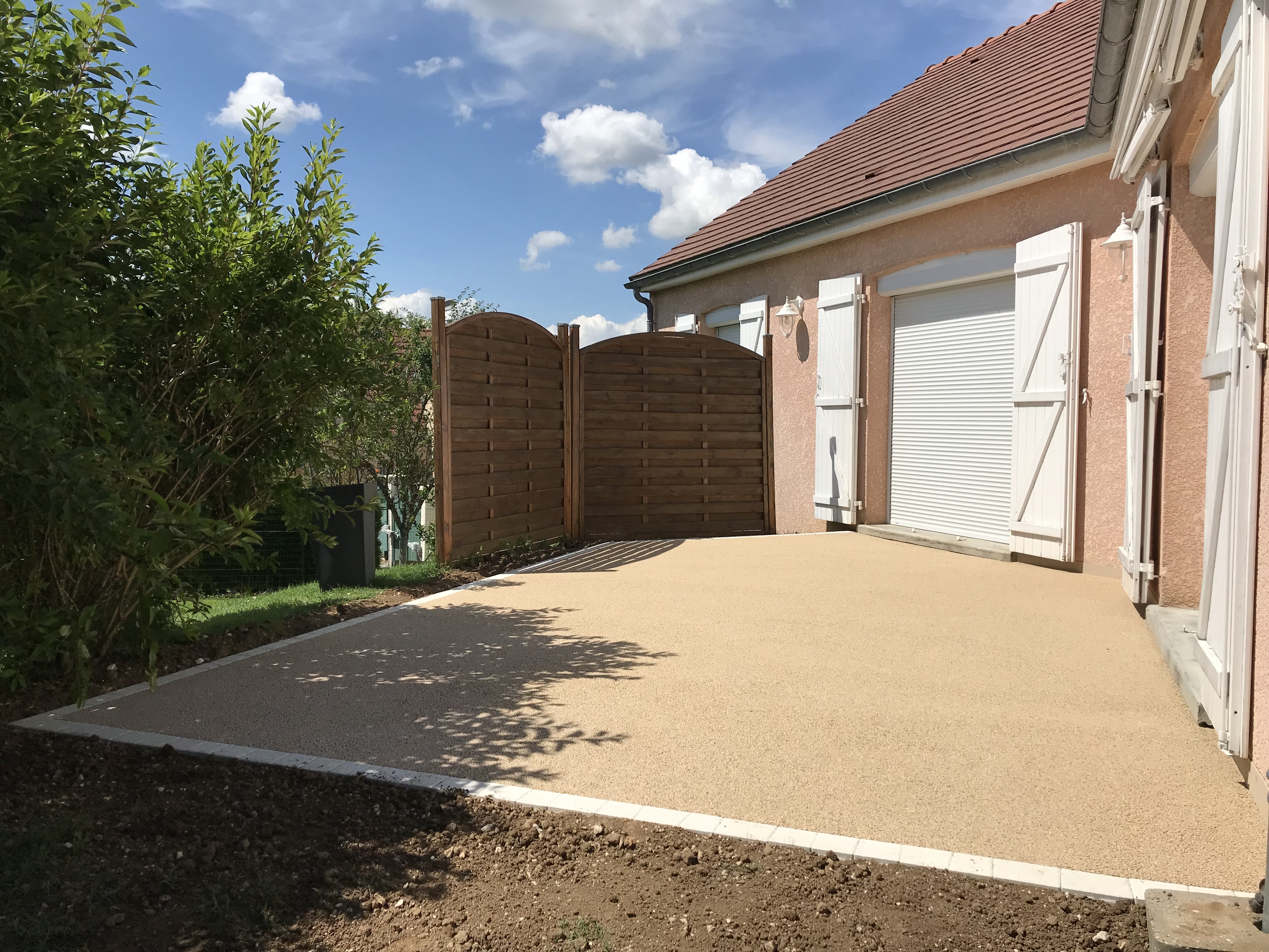 Conception Terrasse en Minralstar - Entreprise Yverneau - Yonne ralise le 20/09/2018