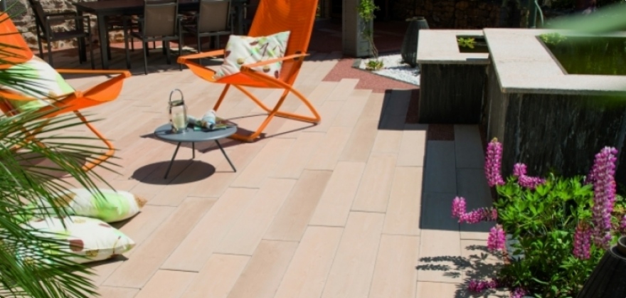 Terrasse b&eacute;ton imitation bois - Boib&eacute;&reg;