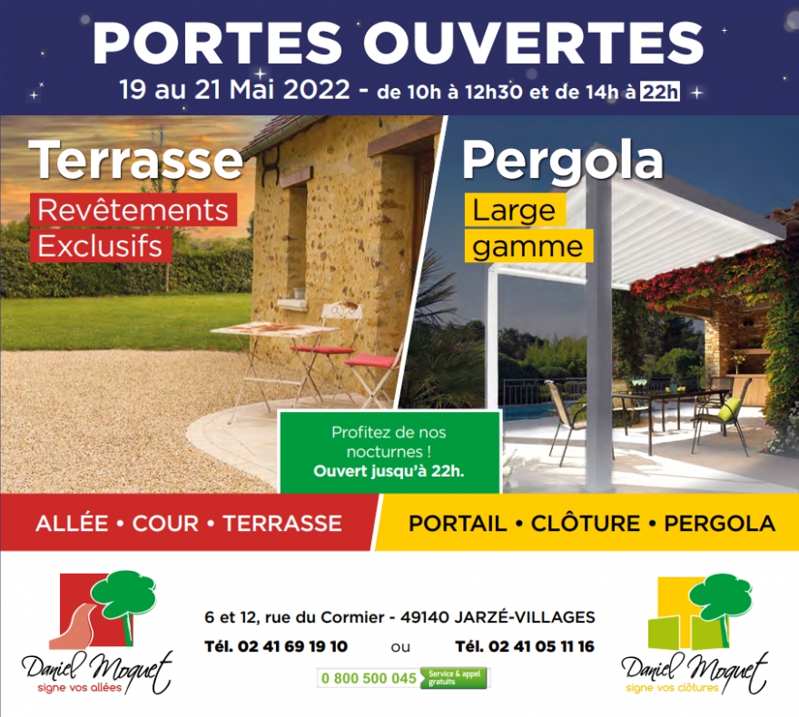 Portes ouvertes du 19 au 21 mai 2022