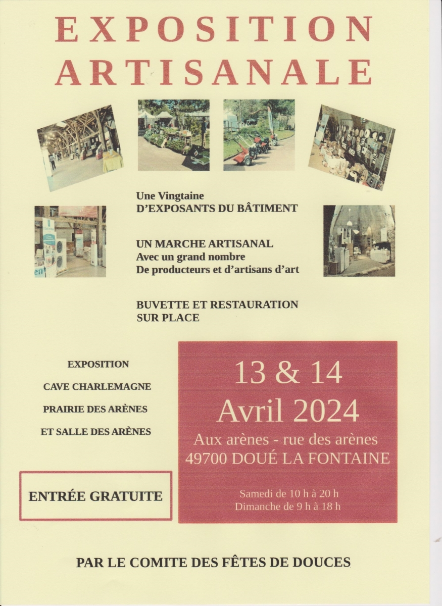 Exposition artisanale de Doué-la-fontaine 2024