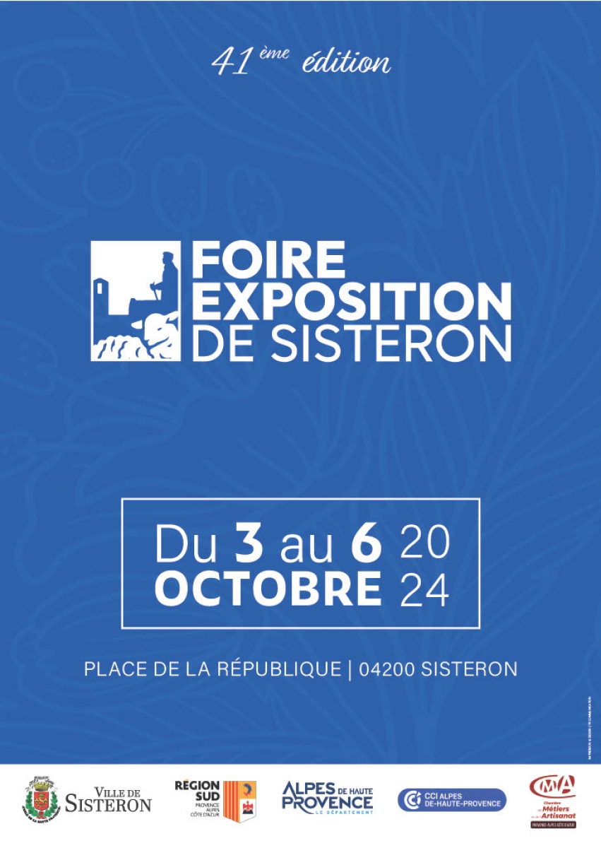Rendez-vous à la foire de Sisteron 2024 !