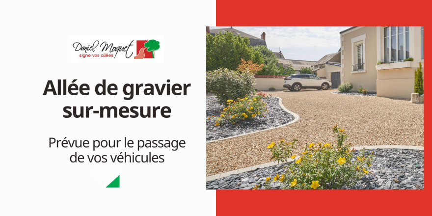 R&eacute;aliser votre all&eacute;e en gravier pr&eacute;vue pour le passage de v&eacute;hicules