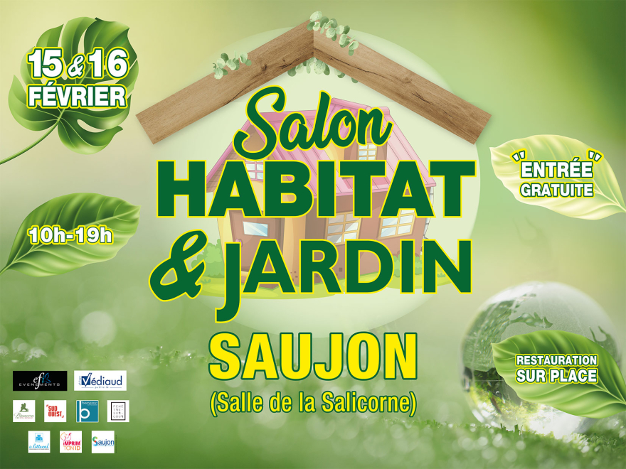 Venez nous rencontrer au Salon Habitat & Jardin de Saujon !