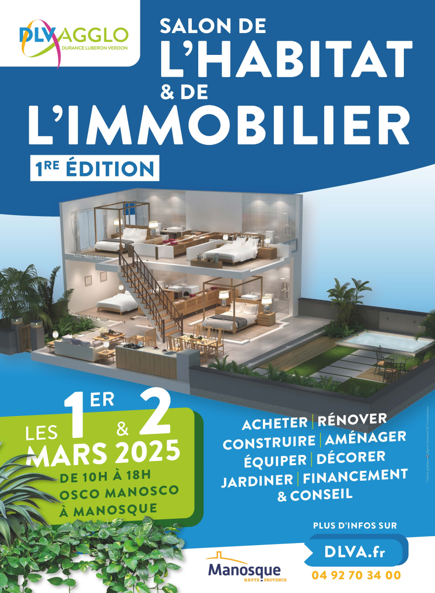 Rendez-vous au Salon de l'Habitat et de l'immobilier de Manosque ! 