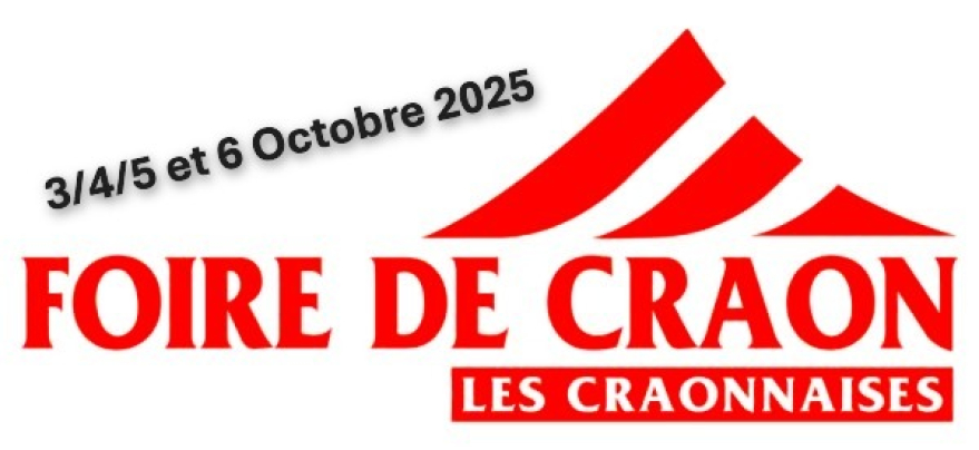 Rendez-vous à la Foire de Craon 2025 !