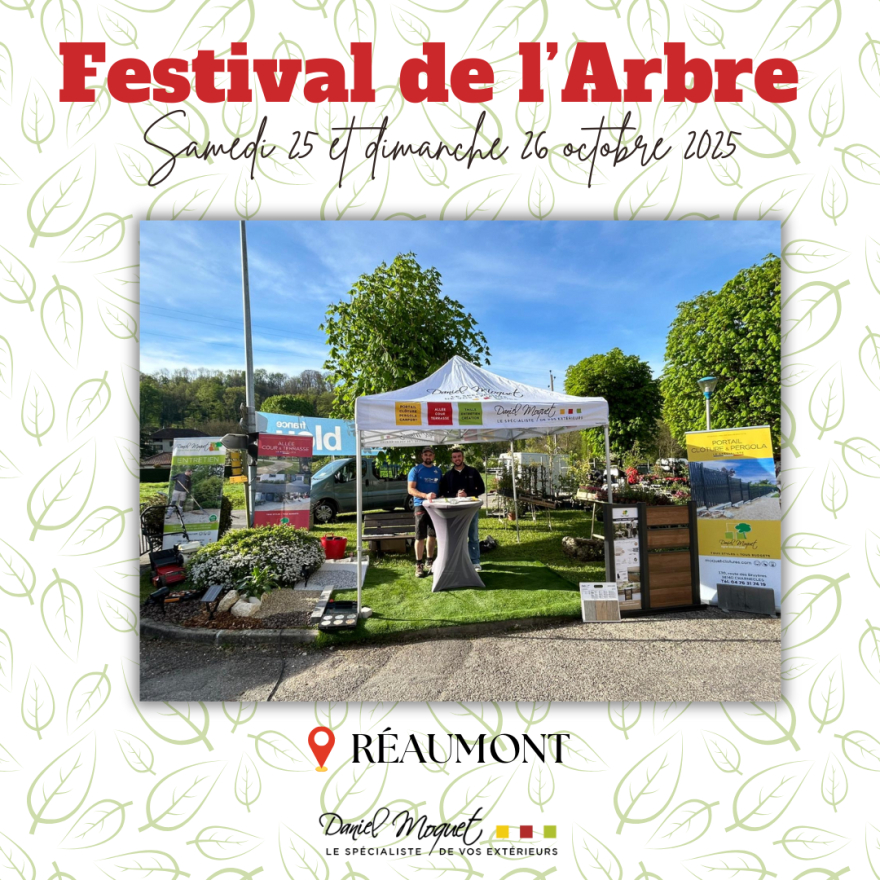 Venez nous rencontrer au Festival de l'Arbre de Réaumont !