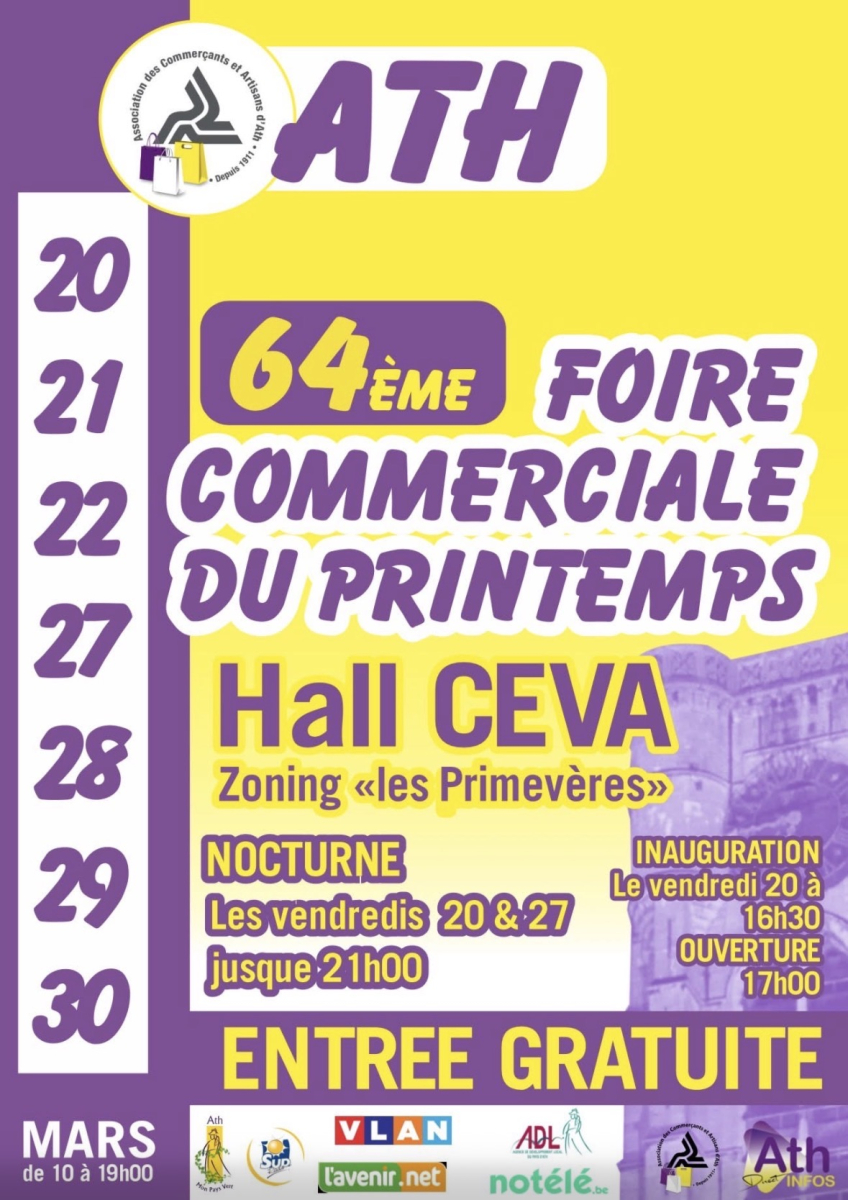 L'Entreprise CLAES vous attend &agrave; la Foire Commerciale d'Ath !