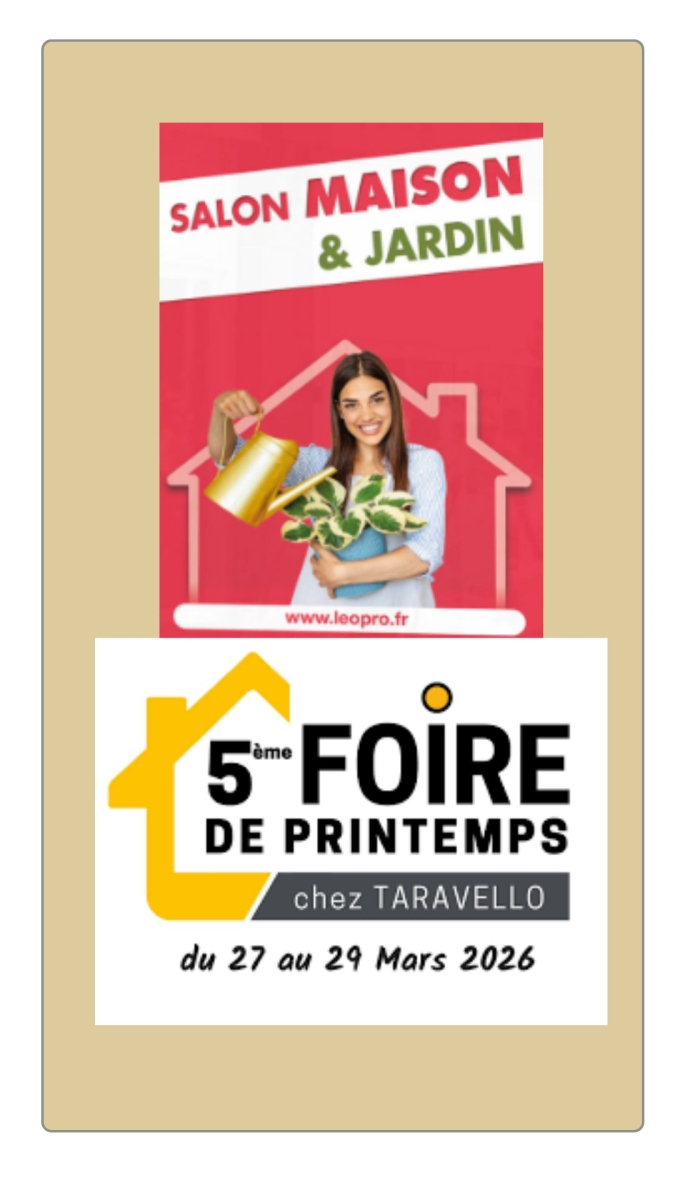 Retrouvez l'Entreprise Lambert -  Daniel Moquet sur vos &eacute;v&eacute;nements de printemps 2026 !