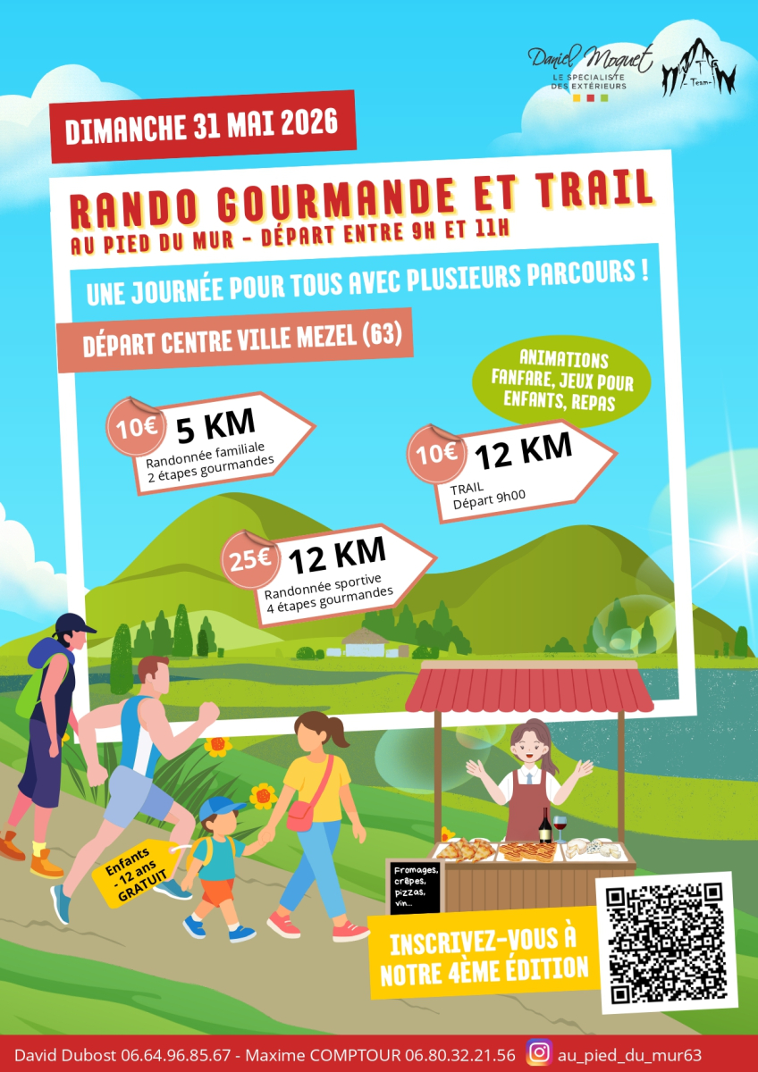 L'entreprise Comptour partenaire de la randonn&eacute;e gourmande et du trail "Au pied du mur"