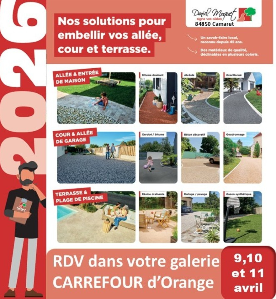 L'Entreprise PUGET vient &agrave; votre rencontre chez Carrefour Orange !