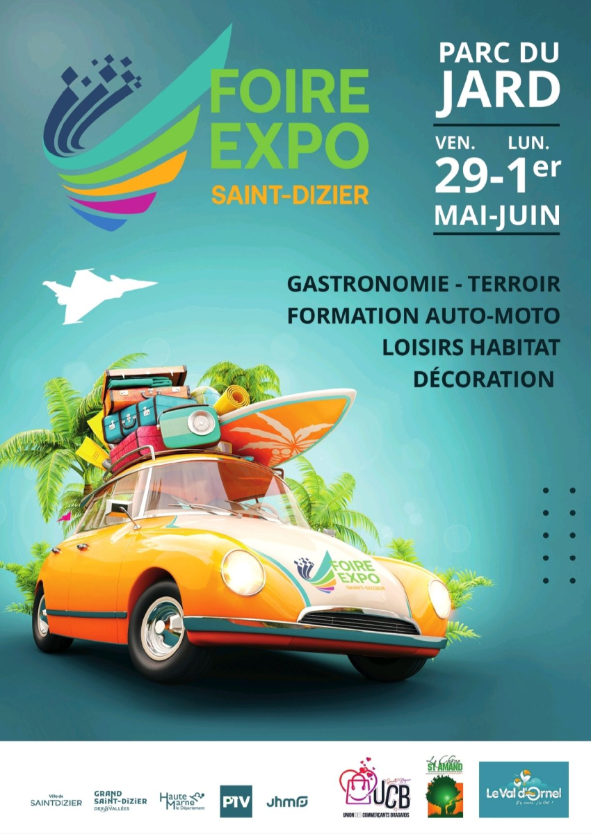 Retrouvez-nous &agrave; la Foire Expo de Saint-Dizier du 29 mai au 1er juin !