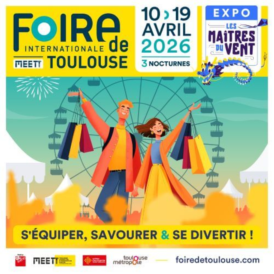 Nous serons pr&eacute;sents &agrave; la foire de Toulouse 2026 !