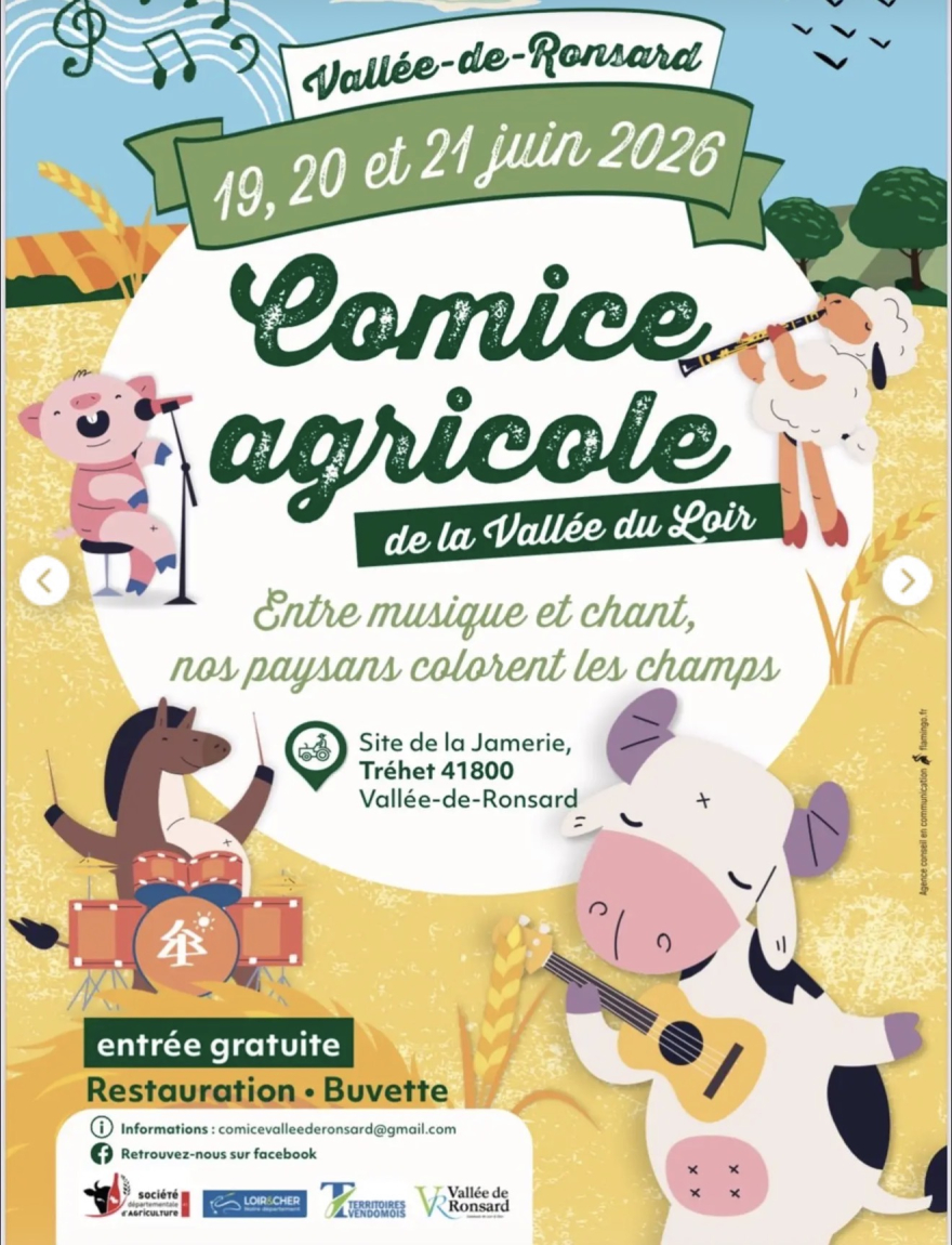 Retrouvez-nous &agrave; la Comice Agricole de la Vall&eacute;e du Loir !
