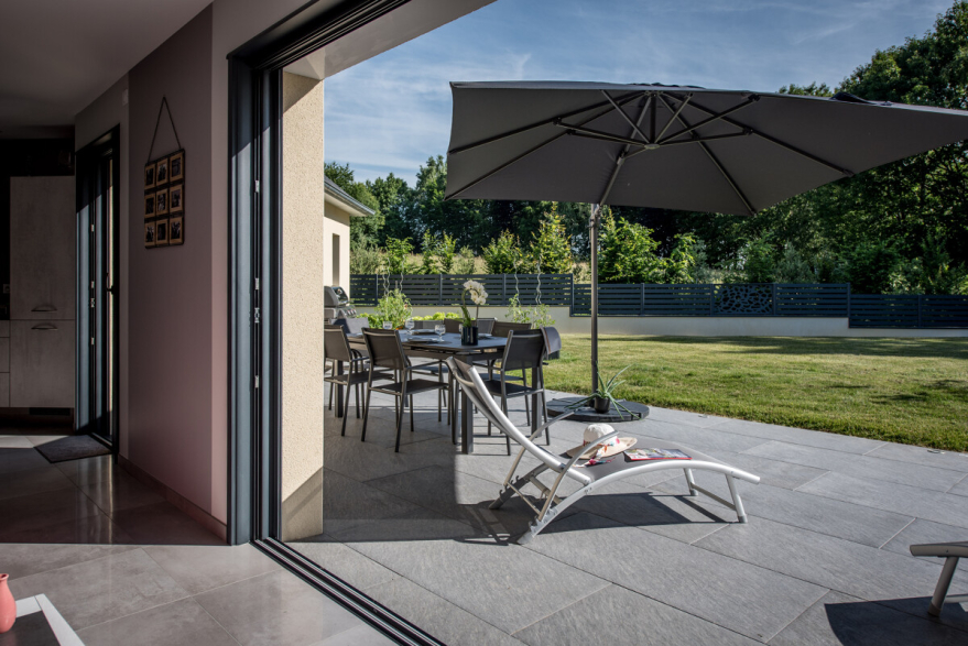 Terrasse avec Dallage
