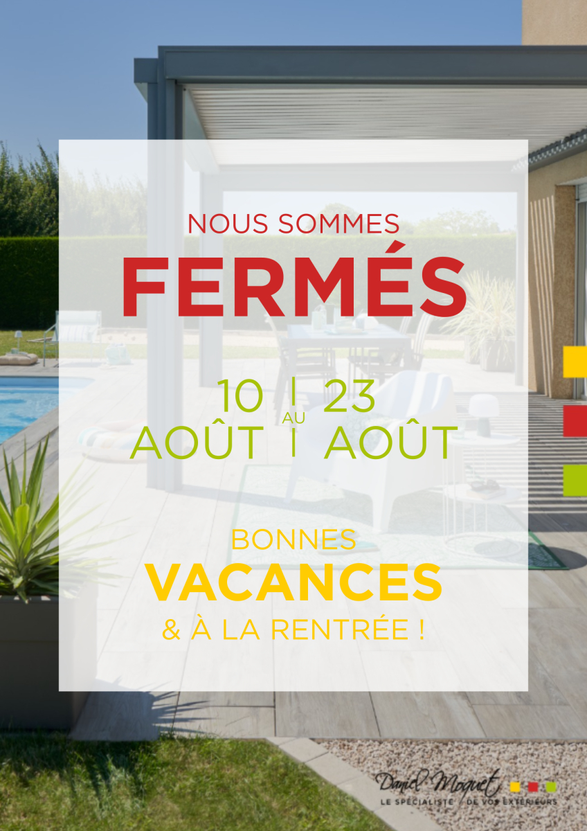 Fermeture estivale : Toute l'&eacute;quipe prend un peu de repos !