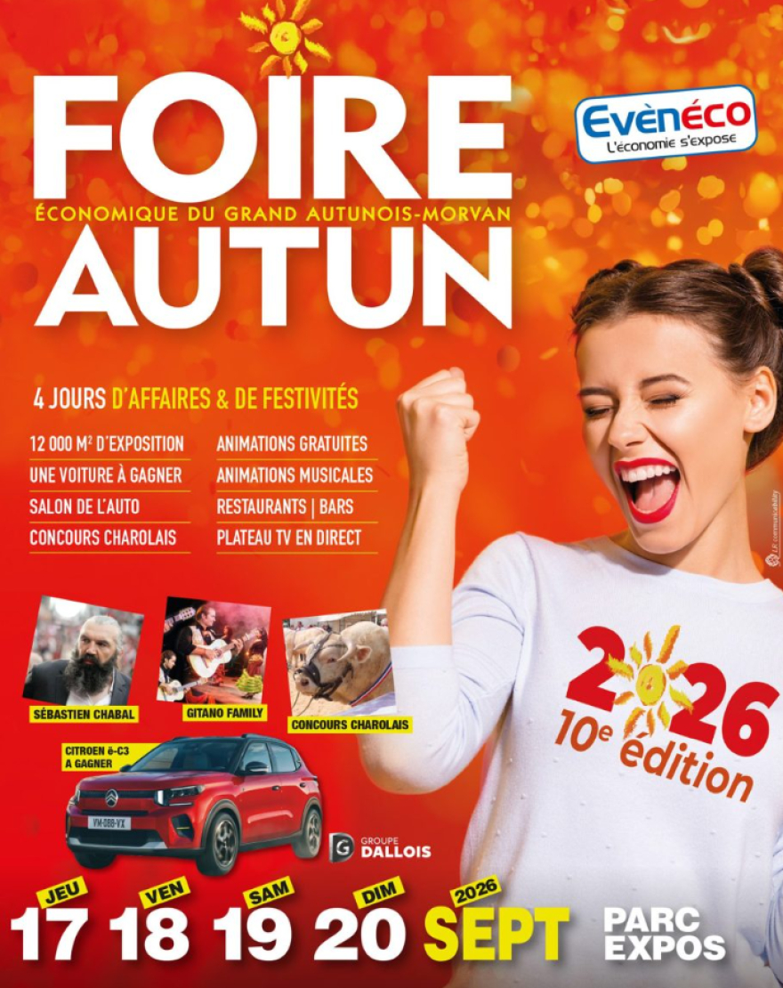 Retrouvez Daniel Moquet Autun &agrave; la Foire d'Autun 2026