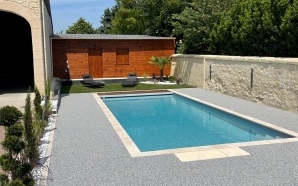 Plage de piscine en Dm green et Hydrostar14609