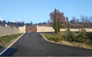 Chemin en enrob  chaud12521