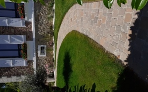Chemin en pavage dallage12817