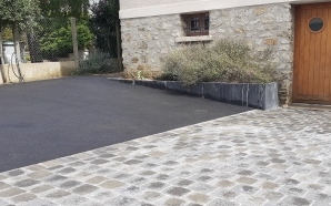 Alle de garage en enrob  chaud et pavage dallage13278