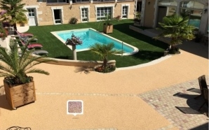 Plage de piscine en Dm green�, gr�s c�rame, Hydrostar� et Min�ralstar �12097