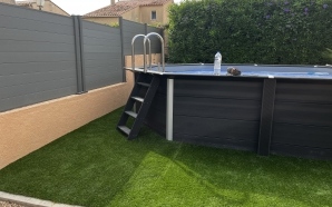 Plage de piscine en Dm green�13503