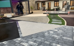 Cour en pavage dallage13804