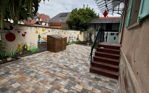 Alle de garage en Dm green et pavage22426