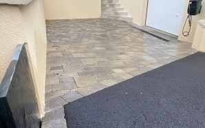 All�e de garage en pavage Newhedge et enrob� � chaud23225