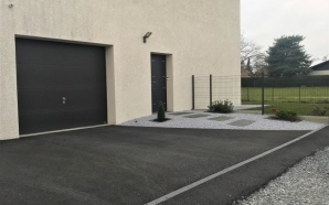 Alle de garage en Alvostar et enrob noir  chaud - Entreprise Tardy-Thivent7068