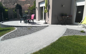 Terrasse en Hydrostar� et Pav� la Couture�7568