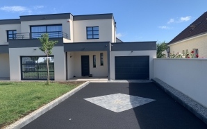 All�e de garage en enrob� � chaud et Pav� la couture�11232