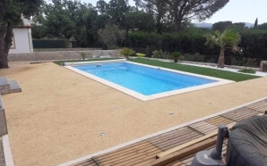 Plage de piscine en Dm green�, Min�ralstar � et Pav� la couture�13479