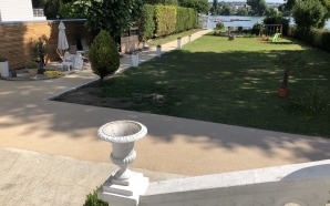 Allée de jardin en Minéralstar ® et Pavé la couture® à Enghien les bains13516