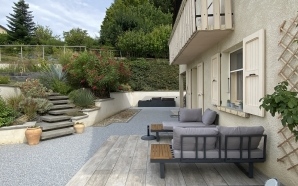 Terrasse en dallage sur plots et Hydrostar16374