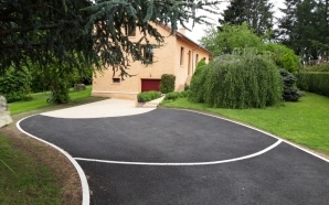 Chemin en enrob noir  chaud 7617