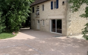 Cour en Gravistar� et pavage dallage9171