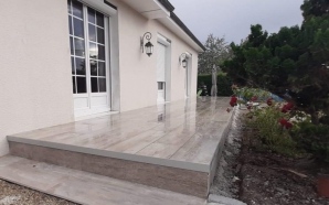 Terrasse en dallage sur plots9530