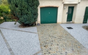 All�e de garage en Alv�ostar� et pavage dallage � Groslay13515